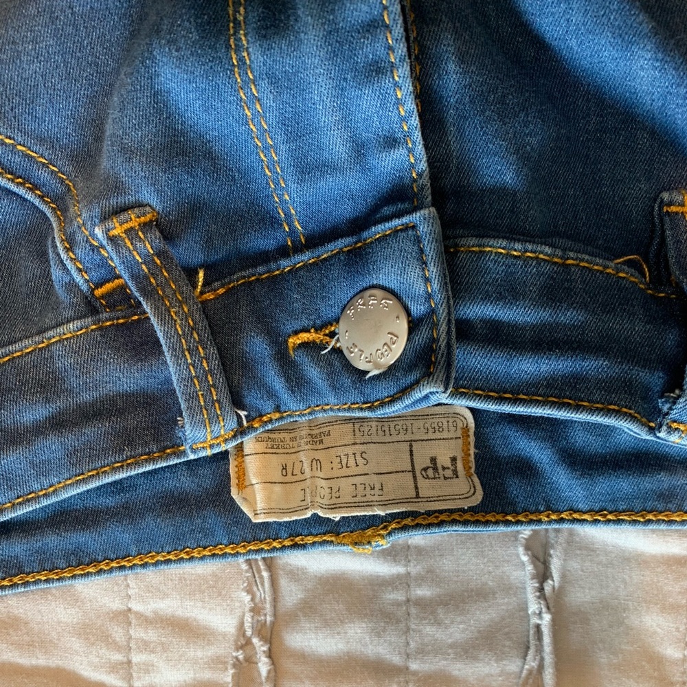 Free People High Rise Ripped Jeggings - Picture 3 of 6